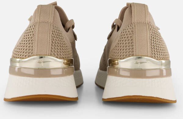tamaris Sneakers beige Textiel