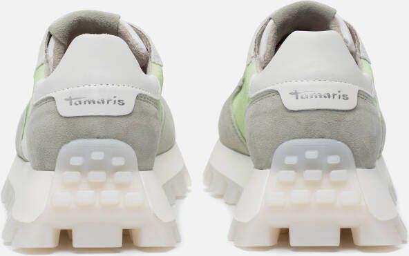 tamaris Sneakers groen Imitatieleer