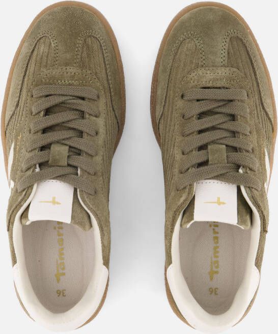 tamaris Sneakers groen Suede
