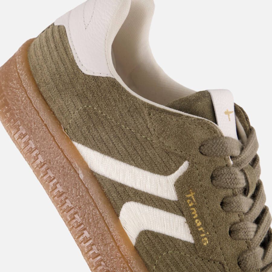 tamaris Sneakers groen Suede