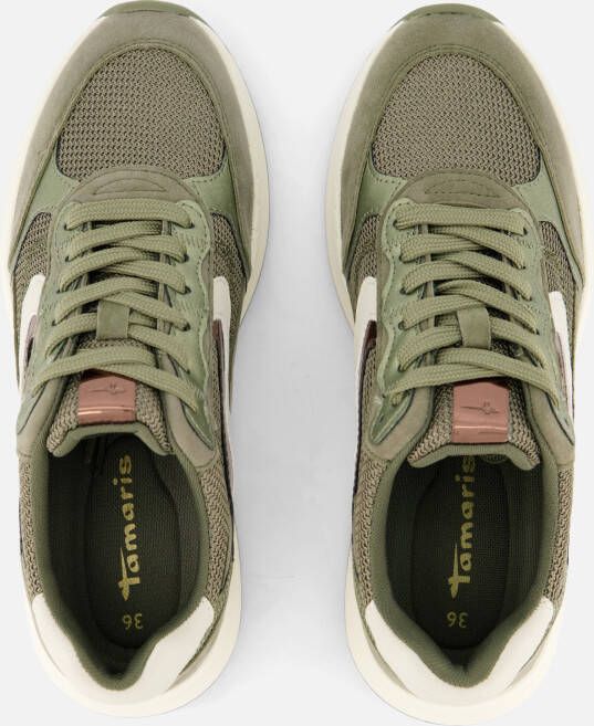 tamaris Sneakers groen Synthetisch