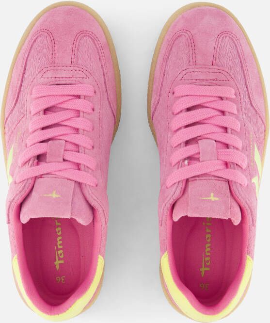tamaris Sneakers roze Leer