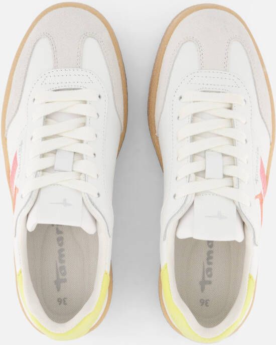 tamaris Sneakers wit Leer