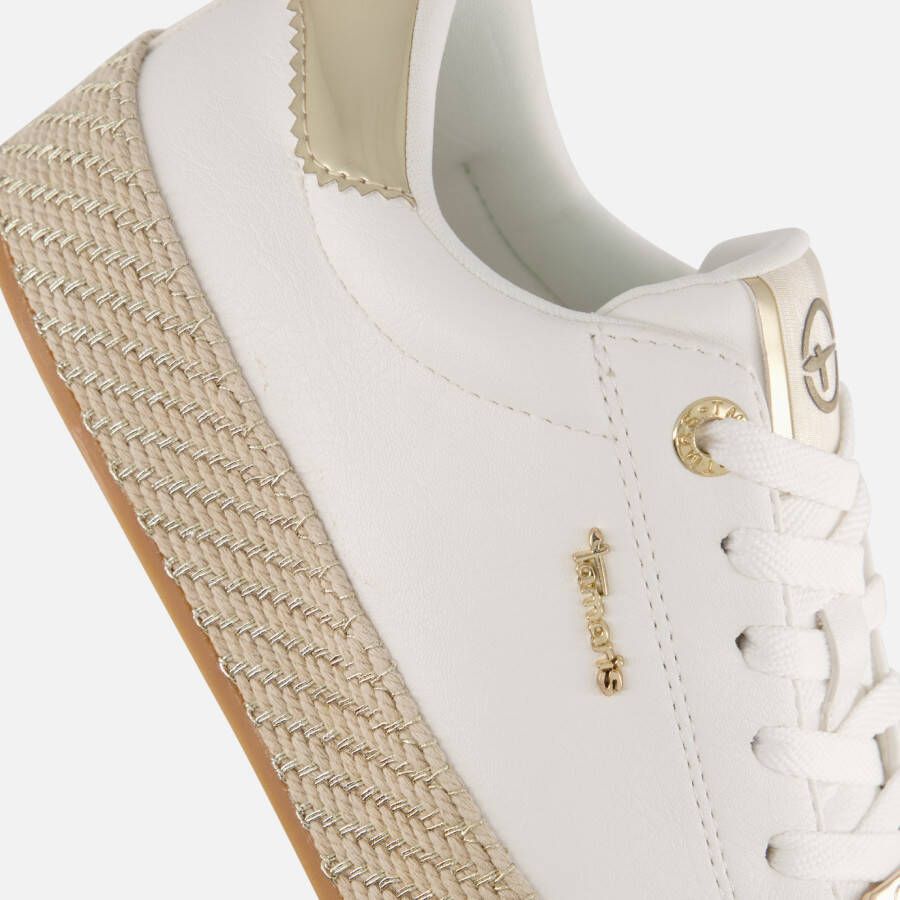 tamaris Sneakers wit Textiel