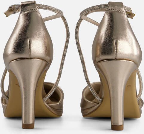 tamaris Strass Pumps goud Synthetisch