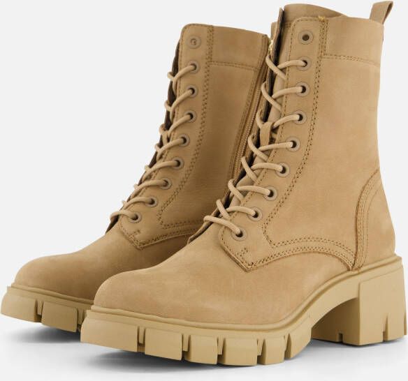 tamaris Veterboots beige Imitatieleer