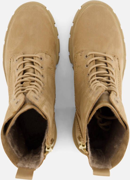 tamaris Veterboots beige Imitatieleer