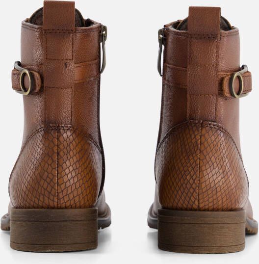 tamaris Veterboots cognac Imitatieleer