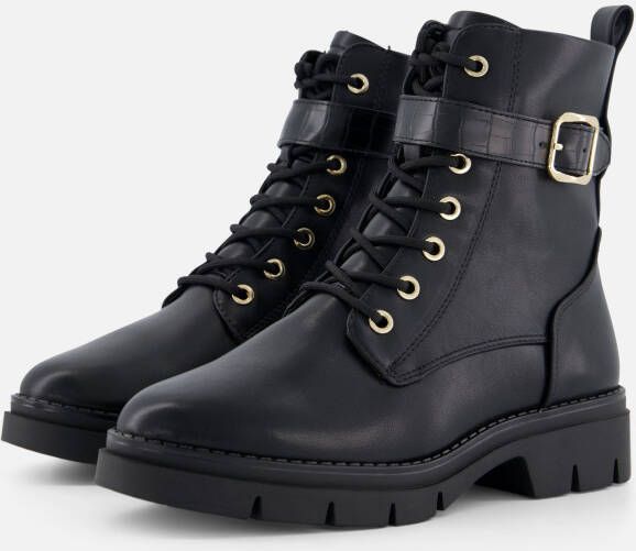 tamaris Veterboots zwart Imitatieleer