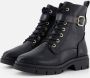 Tamaris Hoge veterschoenen met decoratief bandje in reptielenpatroon en gesp - Thumbnail 8