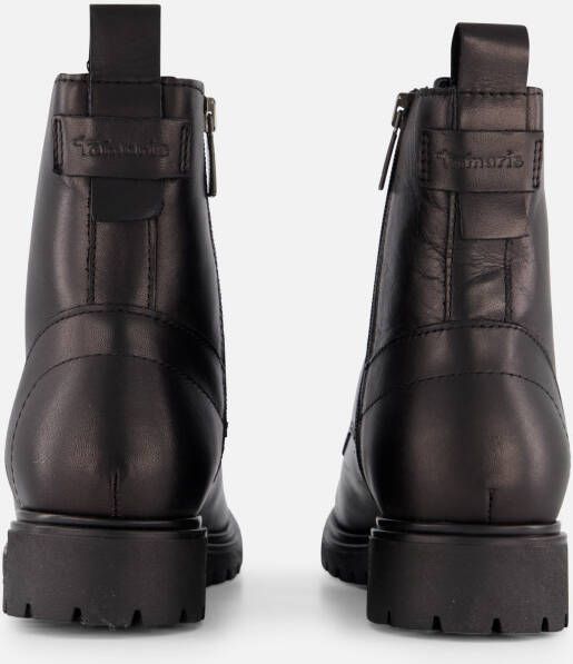 tamaris Veterboots zwart Leer