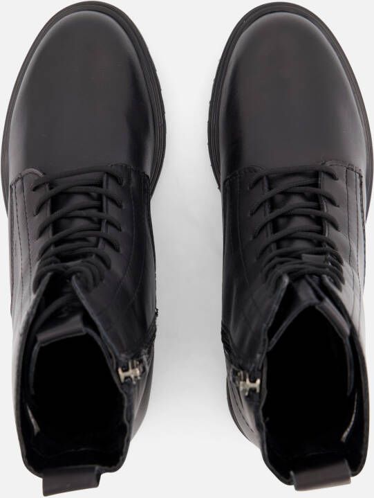 tamaris Veterboots zwart Leer