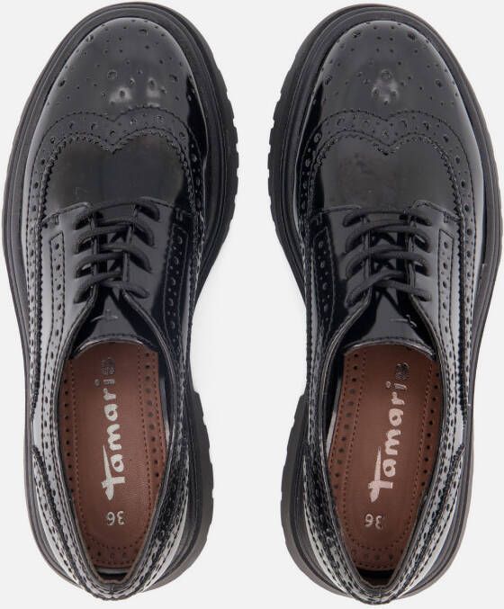 tamaris Veterschoenen zwart Synthetisch