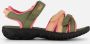 Teva Tirra sandalen olijfroen zalm Groen Meisjes Textiel Meerkleurig 38 39 - Thumbnail 17