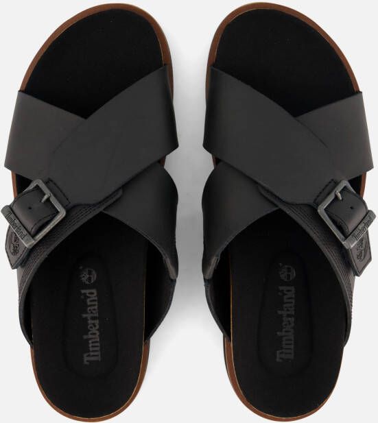 Timberland Amalfi Vibes Slippers zwart Leer