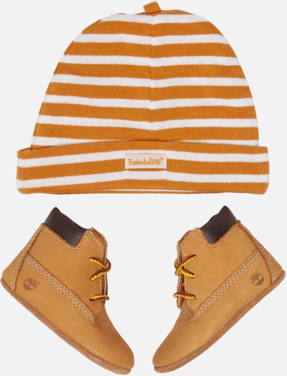 Timberland Crib Babyslofjes en Muts cognac