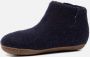 Tofvel Mula Wolvilt Sloffen Navy Blue Blauw Wolvilt TF100068 - Thumbnail 9