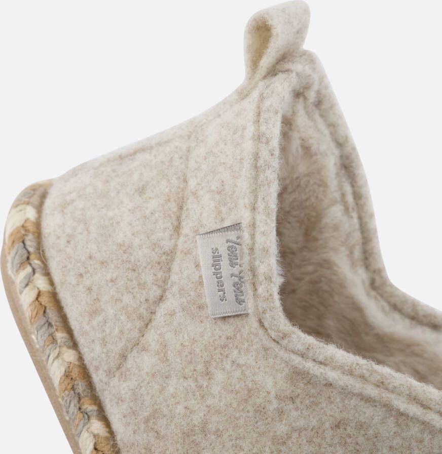 Toni Pons Duna Pantoffels beige Textiel