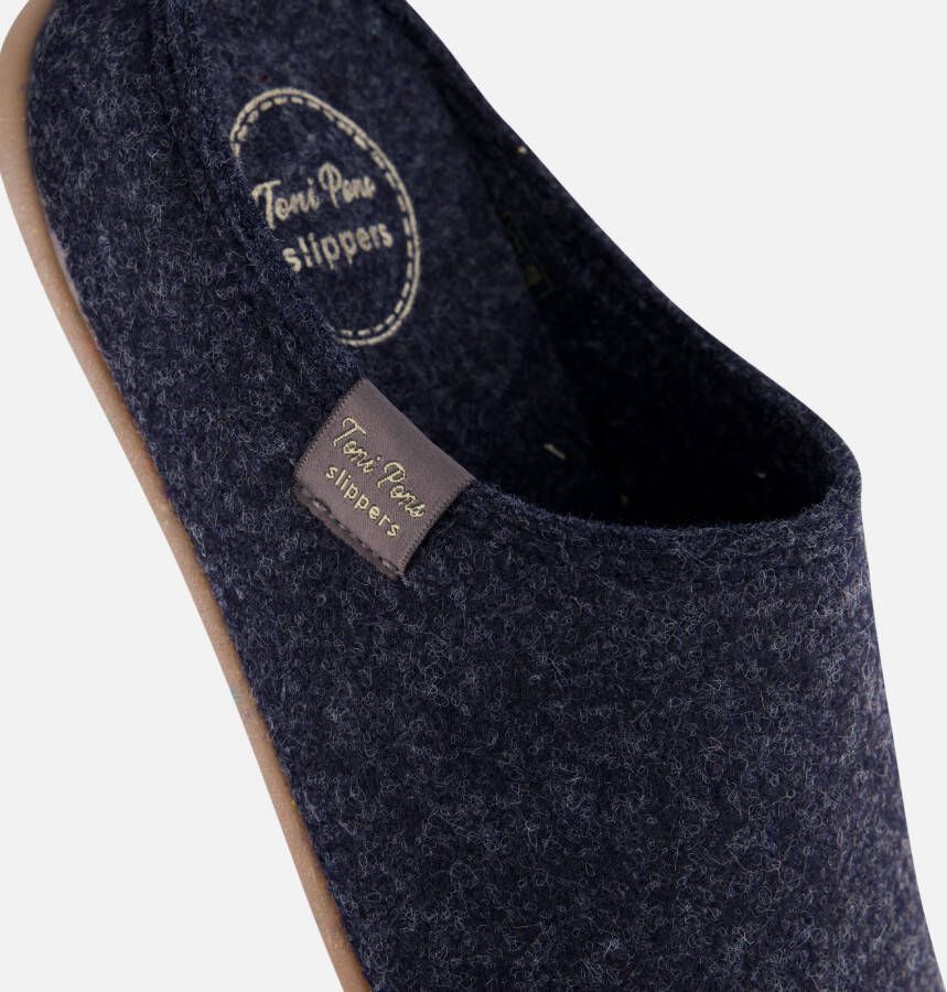 Toni Pons Pantoffels Mona blauw Vilt