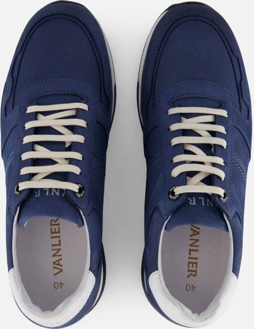 Van Lier Positano Sneakers blauw Nubuck