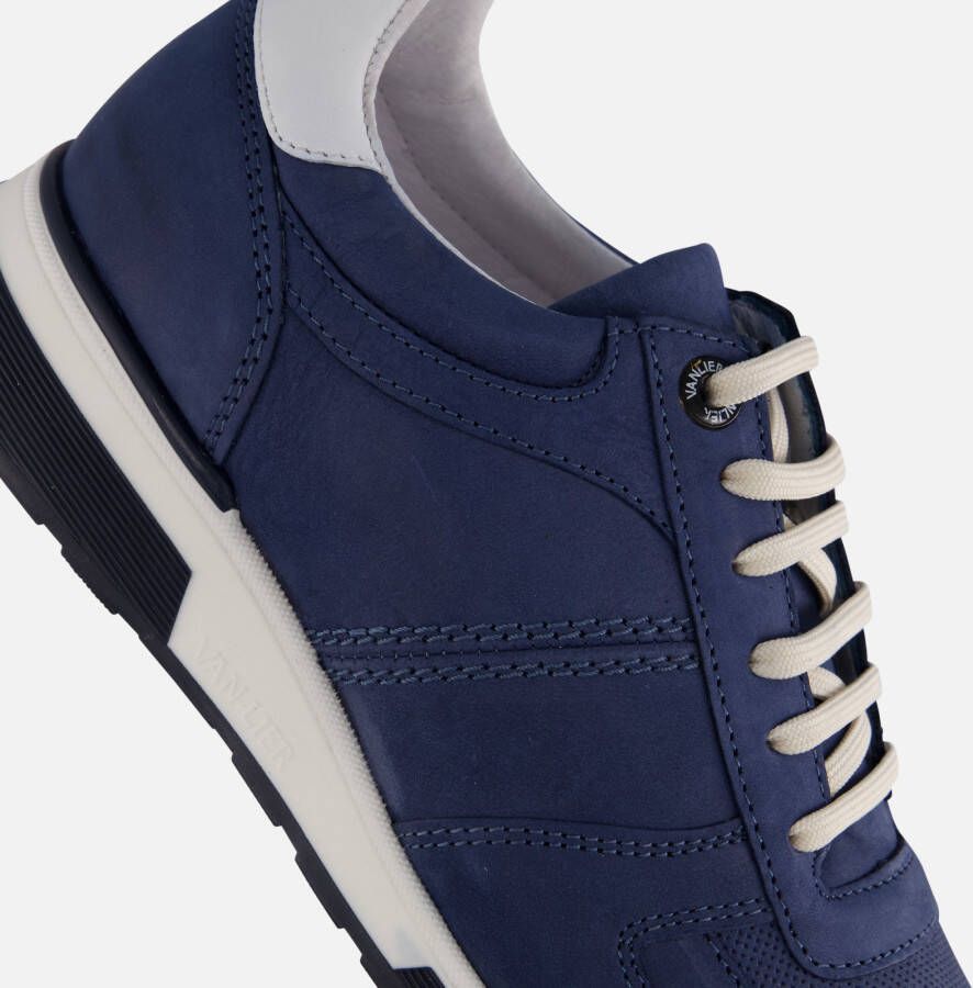 Van Lier Positano Sneakers blauw Nubuck