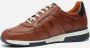 Van Lier Positano Lage sneakers Leren Sneaker Heren Cognac - Thumbnail 6