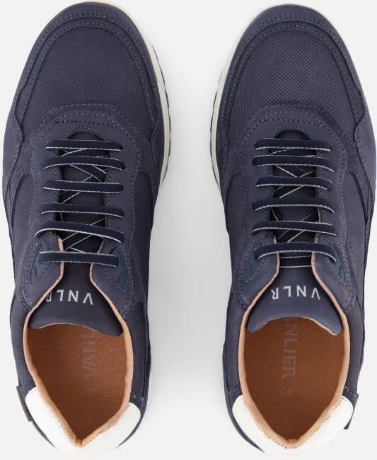 Van Lier Sneakers blauw Nubuck