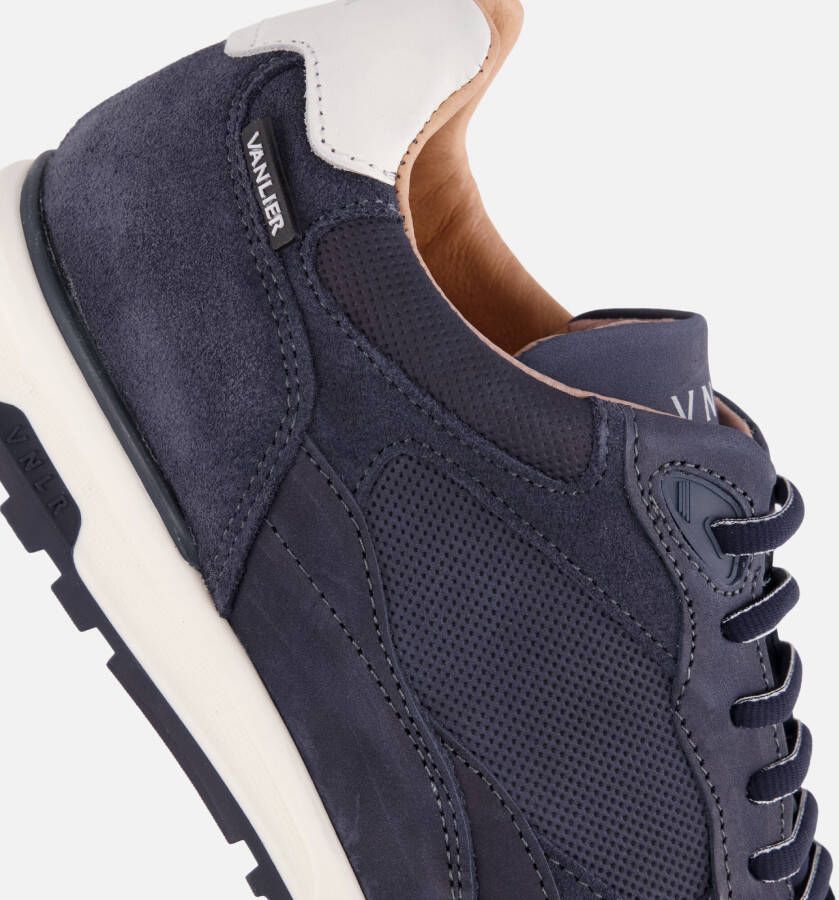 Van Lier Sneakers blauw Nubuck