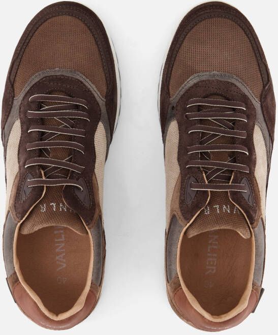 Van Lier Sneakers bruin Suede