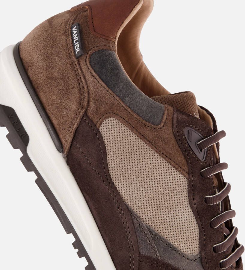 Van Lier Sneakers bruin Suede