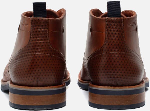 Van Lier Veterboots Amalfi cognac Leer