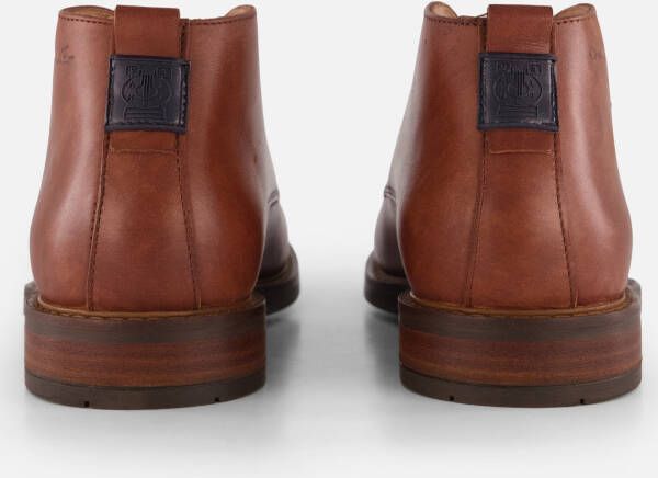 Van Lier Veterschoenen cognac Leer