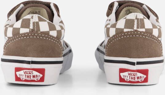 Vans Old Skool V Checkerboard Sneakers bruin