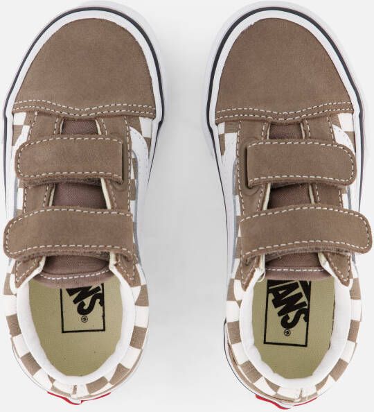 Vans Old Skool V Checkerboard Sneakers bruin