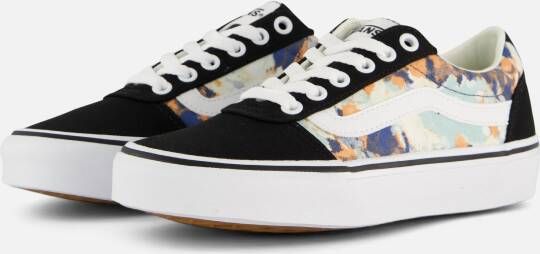 Vans Ward Stripe Floral Sneakers zwart Canvas