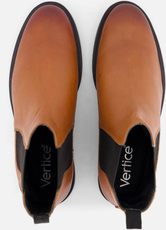 Vertice Chelsea boots cognac Leer