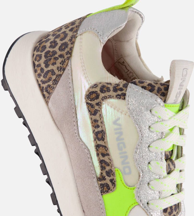VINGINO Animal Sneakers wit Leer