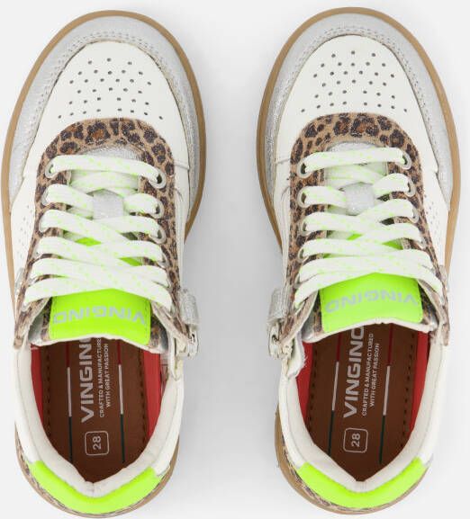 VINGINO Animal Sneakers zilver Leer