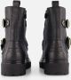 Vingino Biker boots zwart Leer Dames - Thumbnail 2