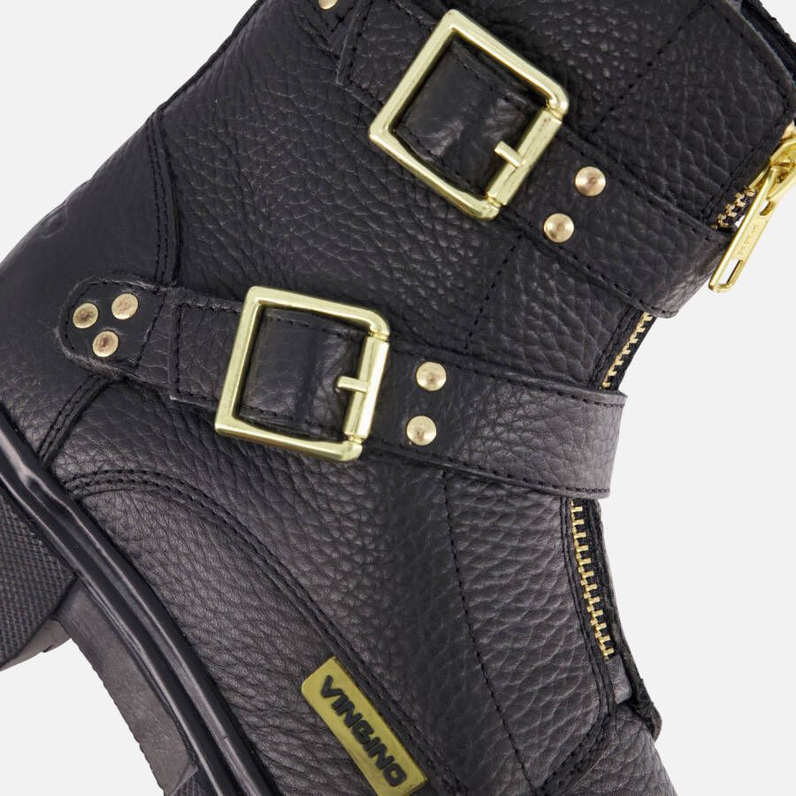 VINGINO Biker boots zwart Leer
