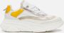 VINGINO Odette Low leren sneakers wit lichtroze lichtgroen Meisjes Leer 39 - Thumbnail 7
