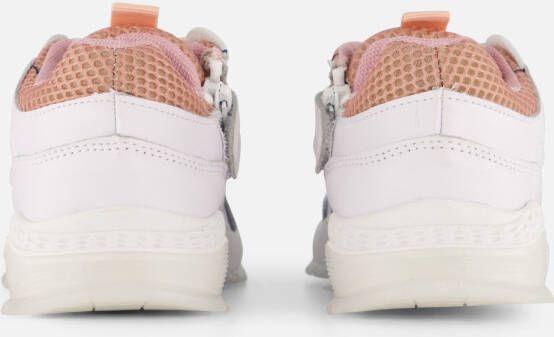 VINGINO Fenna II leren sneakers wit roze Meisjes Leer Meerkleurig 30 - Foto 5
