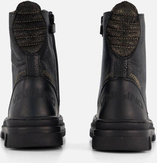 VINGINO Jennifer Veterboots zwart Leer