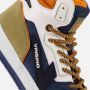 VINGINO Max Mid leren sneakers blauw beige Jongens Leer Meerkleurig 36 - Thumbnail 12