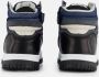 VINGINO Joshua mid leren sneakers blauw Jongens Leer Meerkleurig 36 - Thumbnail 9