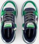 VINGINO Kevin leren sneakers groen wit Jongens Leer Meerkleurig 34 - Thumbnail 7