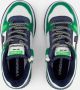 VINGINO Kevin leren sneakers groen wit Jongens Leer Meerkleurig 28 - Thumbnail 11