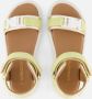 Vingino VIN825405-994 Meisjes Platte Sandalen Beige Leer Klittenband - Thumbnail 7