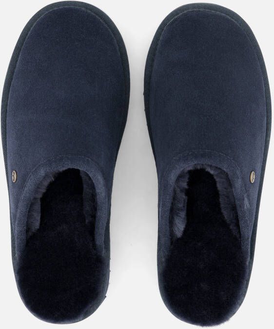 Warmbat Classic Pantoffels blauw Suede