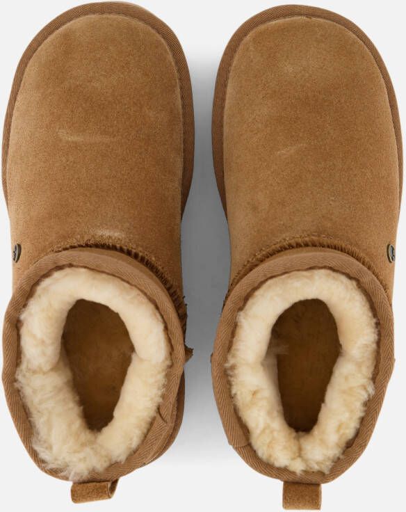 Warmbat Durack Gevoerde boots cognac Suede